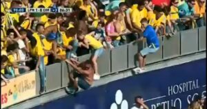 Ne jamais se réjouir d'avance, les supporters de Las Palmas en ont fait l'amère expérience. (YouTube)