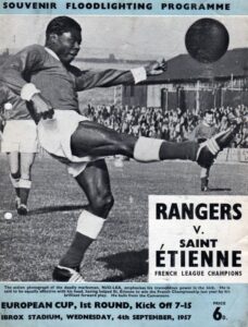 Le programme du match de coupe d'Europe Rangers vs Saint-Etienne