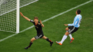Thomas Müller après son but contre l’Argentine - Bongarts/GettyImages